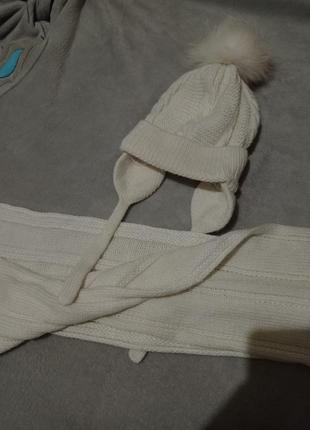 Шапка+шарф на 50-52 см