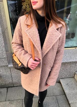 Двубортне пальто букле teddy black friday пальто