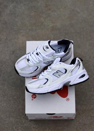 Чоловічі кросівки 🔵 nb 530 white silver6 фото