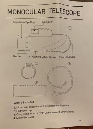 Монокль бинокль телескоп звездоскоп новый из сша9 фото