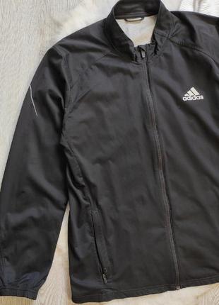 adidas Williams черная мужская спортивная куртка кофта спортивка олимпийка батал на молнии зип4 фото