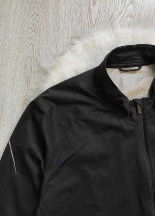 Adidas чорна чоловіча спортивна куртка кофта спортивка олімпійка батал на блискавці зіп7 фото