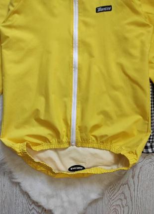 Жовта яскрава куртка з блискавкою замком вітрівка спортивна оверсайз високий зріст santini італія6 фото