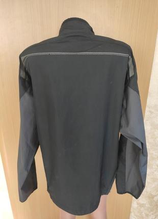 Спортивная черная серая легкая мужская куртка ветровка nike clima-fit6 фото