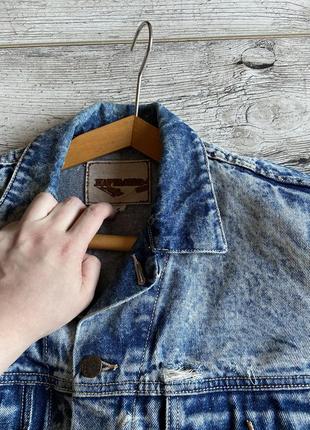 Винтажная джинсовая джинсовка варёная куртка levi’s edwin jean Leggings machine6 фото