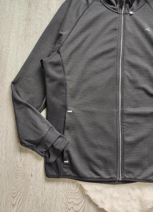 Мужская черная спортивная куртка ветровка стрейч батал большого размера светоотр5 фото