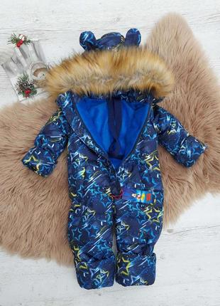 Замечательный сплошной комбинезон для мальчика