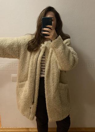 Шуба з штучного хутра mango