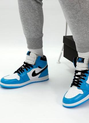 Кросівки найк айр джордан 1 весна-осінь nike air jordan 1 high (36рр - 45рр), кросовки джордан 1 высокие демисезонные7 фото