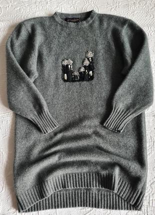 🌹🌹🌹 женский  свитер туника antonia zandes vintage cashmere4 фото