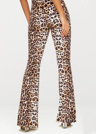 Оксамитові леопардові брюки кльош uk103 фото