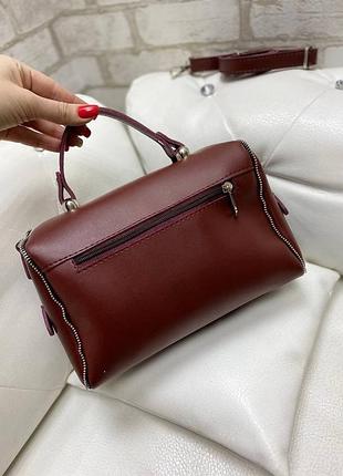 Сумка в цвете бордо 4