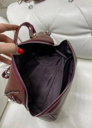 Сумка в цвете бордо 3