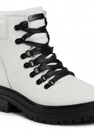 Нові білі шкіряні черевики mexx оригінал 🤍белые кожаные ботинки