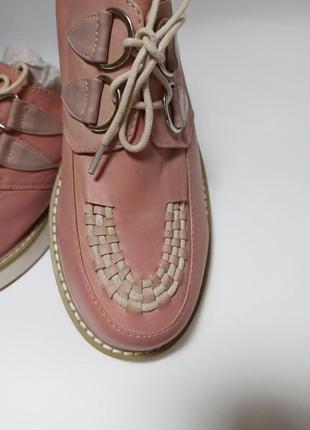 Жіночі шкіряні черевички бренду zign.брендове взуття stock3 фото