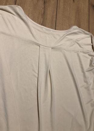 Блуза жіноча беж, цікавого крою. розмір xs.4 фото
