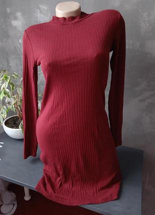 Плаття 👗 в рубчик з довгим рукавом