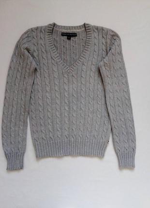 Фирмовий светр полувер об’ємне плетення tommy hilfiger5 фото