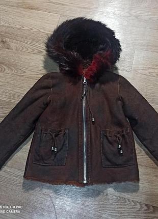 Дубленка куртка 2-3 года 2