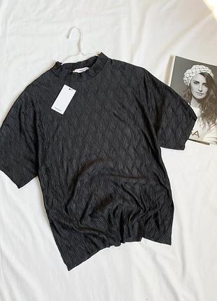 Футболка, блуза, блузка, чорна, манго, mango