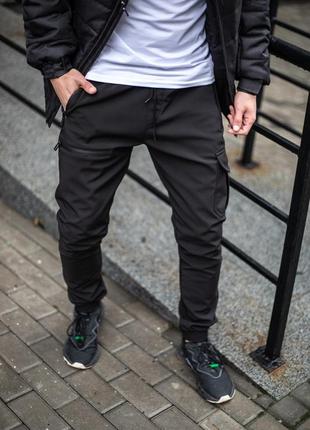 Чоловічі утеплені штани : чорні с м л хл ххл