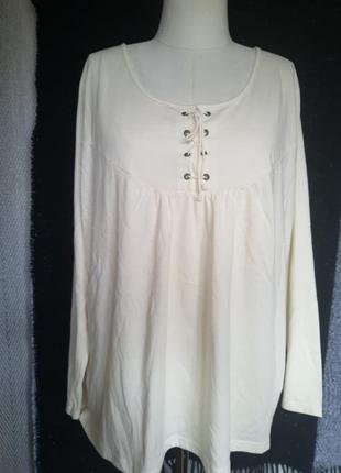 Жіночий лонгслів на шнурівці, кофта, блуза