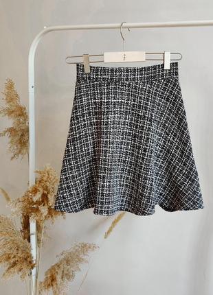 Твидовая юбка мини 🖤 с замерами5 фото
