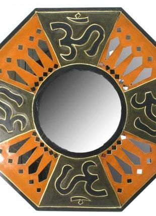 Зеркало мозаичное "ом" (d-50 cм)1 фото