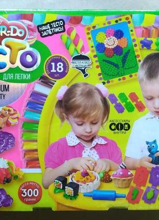 Набір для створення danko toys тесто для лепки "master do" люкc 18 кольорів (рус) (tdm-03-01)