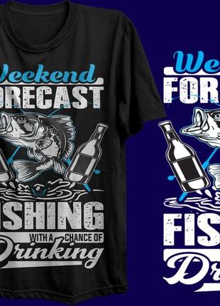 Футболка youstyle fishing 0784 s black