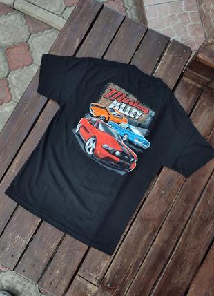 Автомобильная футболка mustang alley гоночная ford mustang usa форд мустанг5 фото