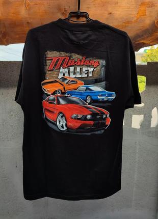Автомобильная футболка mustang alley гоночная ford mustang usa форд мустанг1 фото
