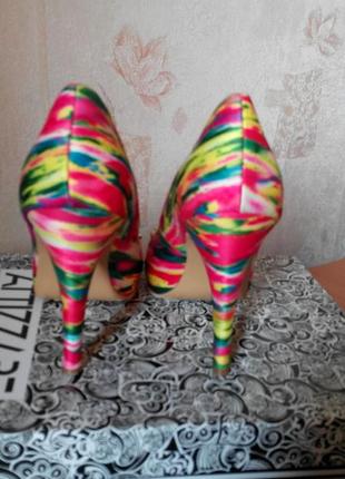 Радужные туфельки с французским пальчиком4 фото