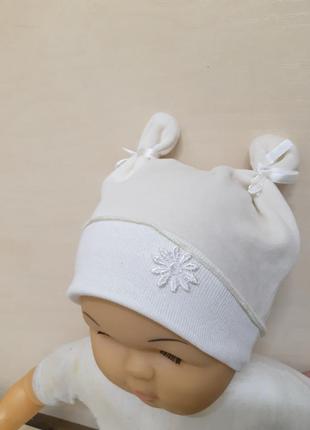 Ясельная велюровая шапочка для для новорожденных малышей роддом3 фото