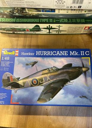 Збірна модель літака revell hurricane mk. ii c 1:481 фото