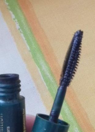 Чорна англійська туш для вій з силіконовою щіточкою