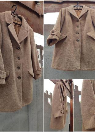 Шуба-пальто 100% лама/альпака вінтажна 70х-80х років німеччина ексклюзив5 фото