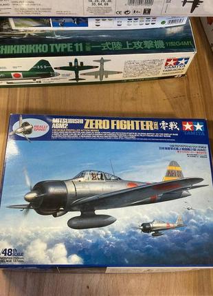 Збірна модель літака mitsubishi a6m2 zero fighter tamiya 1/481 фото