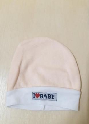 Ясельна трикотажна шапочка для новонароджених малюків пологовий будинок10 фото