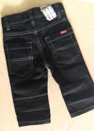 Черные джинсы с кармашками для мальчика 9 мес.3 фото