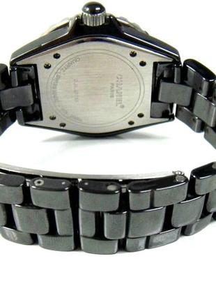 Chanel paris j12 diamond bezel black ceramic bracelet watch 38mm .unisex.5 фото