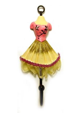 Вешалка-ключница для одежды "манекен" розовый (28х13х13 см)
