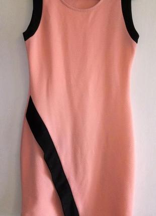 Ошатне стрейчевое плаття по фігурі, що облягає, рожеве, р. 38 s (10) 42-44 наш4 фото