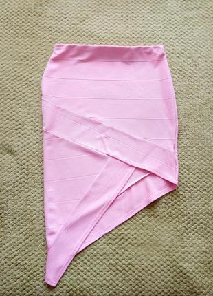 Юбка резинка, асимметрическая юбка1 фото