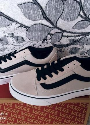 Кеди vans натуральний замш