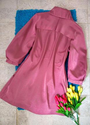 Супер стильный лиловый плащ/пальто с укороченным рукавом 3/42 фото