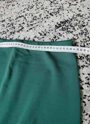 Зеленая юбка футляр6 фото