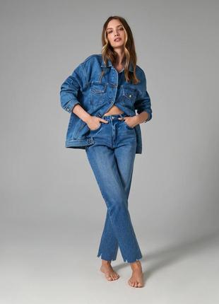 38/м нові фірмові жіночі джинси з високою талією high waist straight sinsay