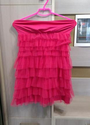 Сукня 👗 бюстьє з рюшами