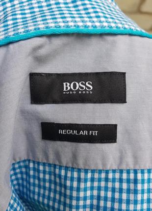 Шикарна сорочка в клітинку hugo boss7 фото